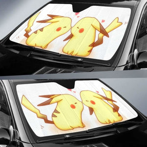 Pikachu Love Pokemon Auto Sun Shades 918b Universal Fit - CarInspirations