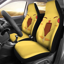 Load image into Gallery viewer, Pikachu Pokemon Car Seat Covers Universal Fit 051312 - CarInspirations