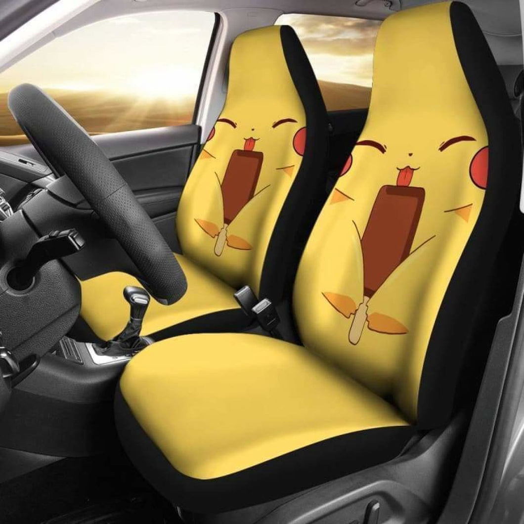 Pikachu Pokemon Car Seat Covers Universal Fit 051312 - CarInspirations