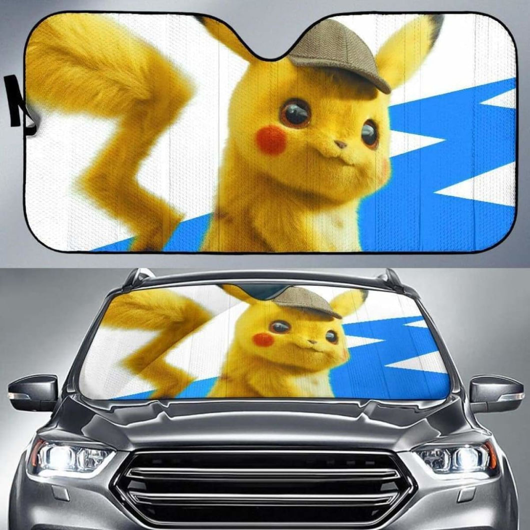 Pikachu Pokemon Car Sun Shades 918b Universal Fit - CarInspirations