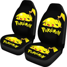 Load image into Gallery viewer, Pikachu Sleepy Car Seat Covers Pokemon Anime Fan Gift H200221 Universal Fit 225311 - CarInspirations