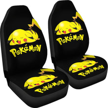 Load image into Gallery viewer, Pikachu Sleepy Car Seat Covers Pokemon Anime Fan Gift H200221 Universal Fit 225311 - CarInspirations