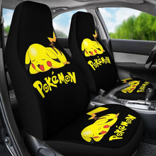 Load image into Gallery viewer, Pikachu Sleepy Car Seat Covers Pokemon Anime Fan Gift H200221 Universal Fit 225311 - CarInspirations