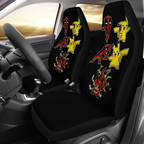 Pikachu X Deadpool Car Seat Covers Universal Fit 051012 - CarInspirations