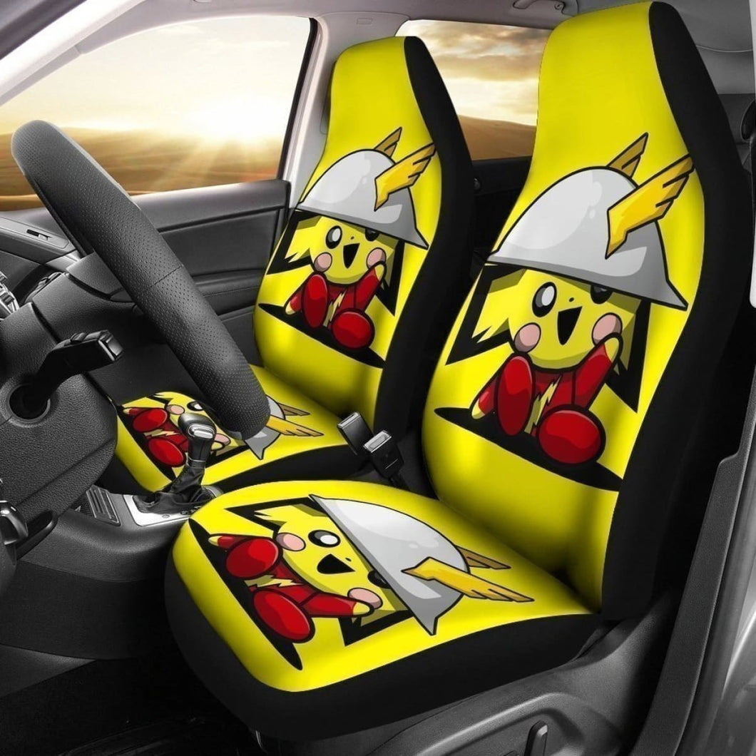 Pikathor Car Seat Covers Funny Pika And Thor Universal Fit 194801 - CarInspirations