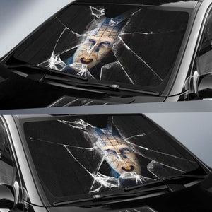 Pinhead Car Auto Sun Shade Horror Windshield Broken Glass Universal Fit 174503 - CarInspirations