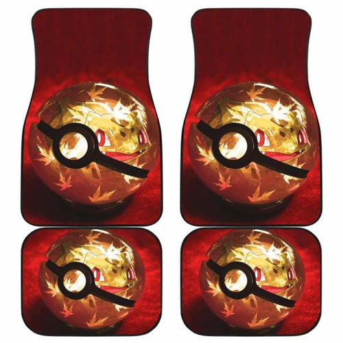 Pokemon Ball Yellow Color Car Floor Mats Universal Fit 051012 - CarInspirations