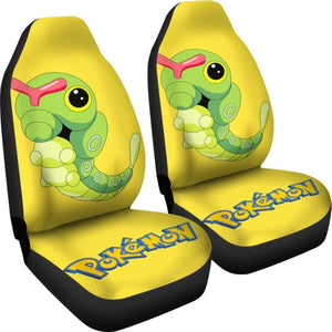 Pokemon Caterpie Seat Covers Amazing Best Gift Ideas 2020 Universal Fit 090505 - CarInspirations