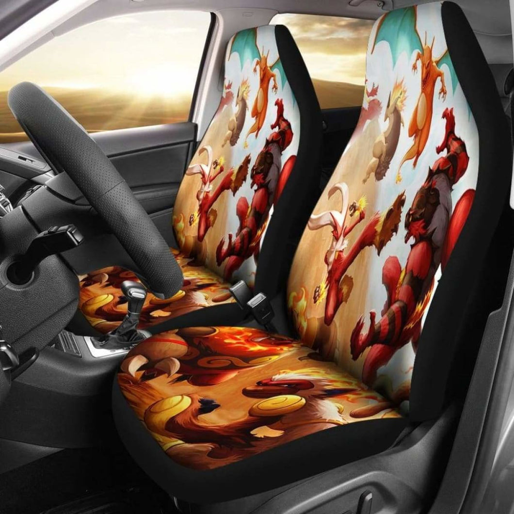 Pokemon Fire 2019 Car Seat Covers Universal Fit 051012 - CarInspirations