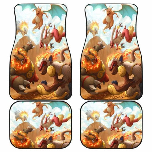 Pokemon Fire Car Floor Mats Universal Fit 051912 - CarInspirations