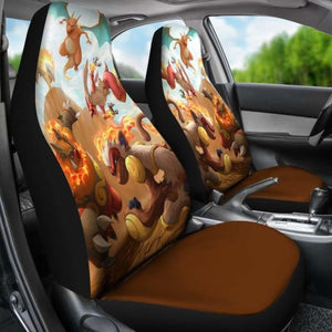 Pokemon Fire Car Seat Cover Universal Fit 051312 - CarInspirations