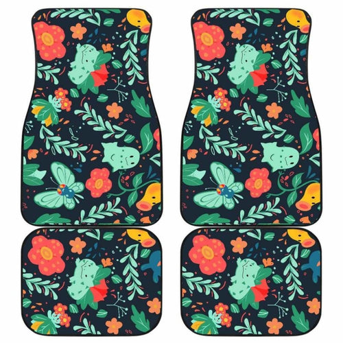 Pokemon Grass Car Floor Mats 2 Universal Fit - CarInspirations