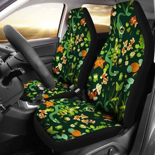 Pokemon Grass Car Seat Covers Universal Fit 051012 - CarInspirations