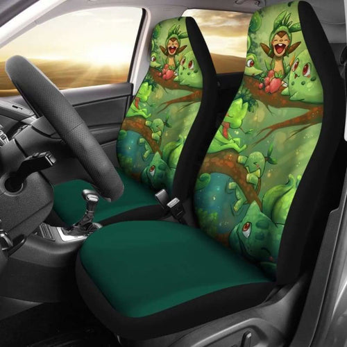 Pokemon Grass Car Seat Covers Universal Fit 051312 - CarInspirations