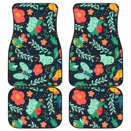 Pokemon Grass Cute Symbols Car Floor Mats Universal Fit 051012 - CarInspirations