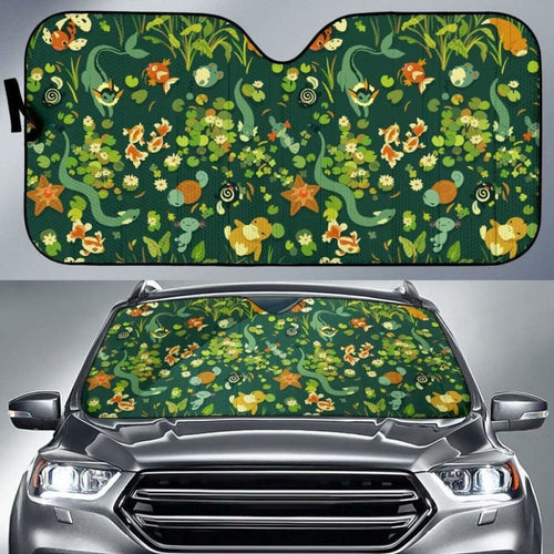 Pokemon Green Car Auto Sun Shades Universal Fit 051312 - CarInspirations