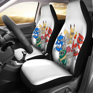 Pokemon Pikachu Power Ranger Car Seat Covers Amazing Best Gift Ideas 2020 Universal Fit 090505 - CarInspirations