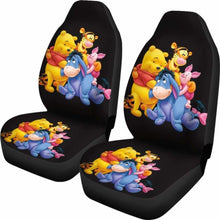 Load image into Gallery viewer, Pooh And Friend Seat Covers 101719 Universal Fit - CarInspirations
