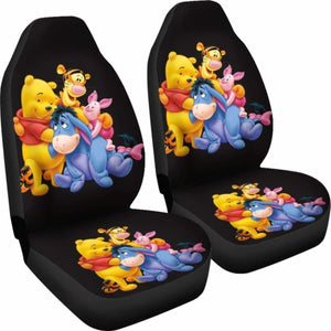 Pooh And Friend Seat Covers 101719 Universal Fit - CarInspirations