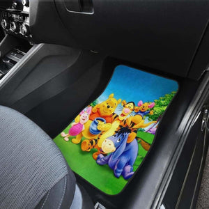 Pooh And Friends Family Cartoon Car Floor Mats Universal Fit 051012 - CarInspirations