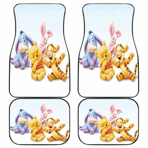Pooh And Friends Funny Friendship In White Theme Car Floor Mats Universal Fit 051012 - CarInspirations