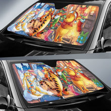 Load image into Gallery viewer, Pooh Christmas Night Sun Shade amazing best gift ideas 2020 Universal Fit 174503 - CarInspirations