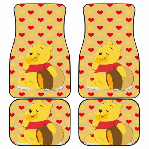 Pooh Eating Honey Car Floor Mats Universal Fit 051012 - CarInspirations