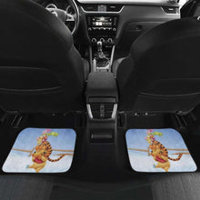 Load image into Gallery viewer, Pooh Friends Playing In Winter Car Floor Mats Universal Fit 051012 - CarInspirations