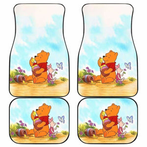 Pooh In Woods Eating Honey Car Floor Mats Universal Fit 051012 - CarInspirations