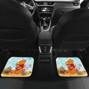 Pooh In Woods Eating Honey Car Floor Mats Universal Fit 051012 - CarInspirations