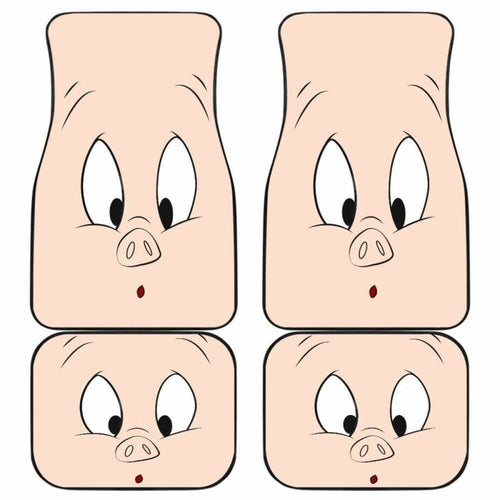 Porky Pig Suprise Face Car Floor Mats Universal Fit 051012 - CarInspirations