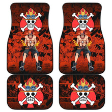 Load image into Gallery viewer, Portgas D. Ace One Piece Car Floor Mats Manga Mixed Anime Red Universal Fit 175802 - CarInspirations