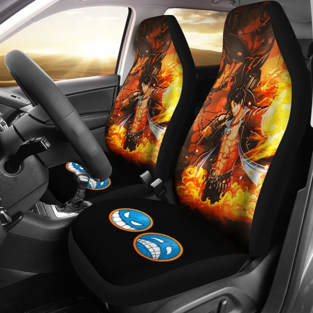 Portgas D. Ace One Piece Car Seat Covers Lt03 Universal Fit 225721 - CarInspirations