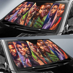 Portraits Of Wakanda Auto Sun Shades amazing best gift ideas 2020 Universal Fit 174503 - CarInspirations