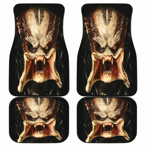 Predator Face Car Floor Mats Universal Fit - CarInspirations