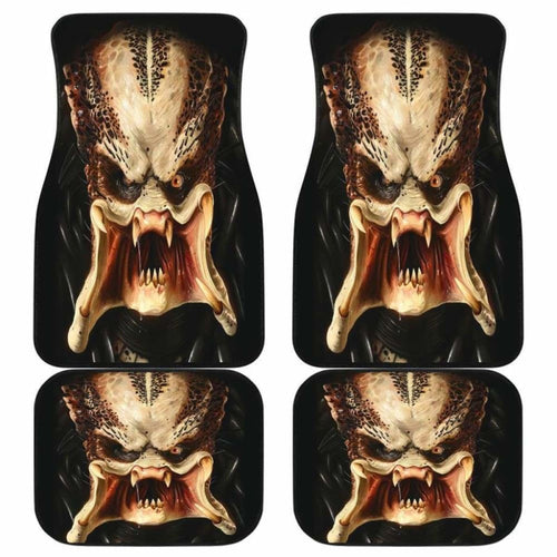 Predator Face Creepy Movies Car Floor Mats Universal Fit 051012 - CarInspirations