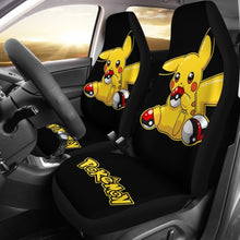 Load image into Gallery viewer, Pretty Pikachu Pokemon Anime Fan Gift Car Seat Covers H200221 Universal Fit 225311 - CarInspirations