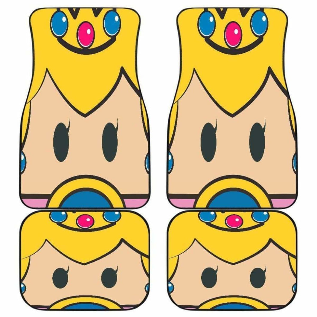 Princess Mario Face Car Floor Mats Universal Fit 051012 - CarInspirations