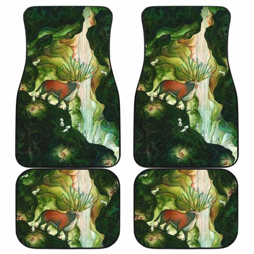 Princess Mononoke Art Draw Car Floor Mats Universal Fit 051012 - CarInspirations