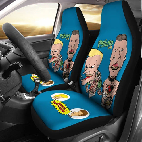 Psycho Billy Beavis And Butthead Car Seat Covers Lt04 Universal Fit 225721 - CarInspirations