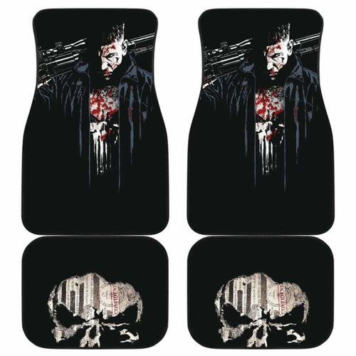 Punisher The Soldier Bloody Art Car Floor Mats Universal Fit 051012 - CarInspirations