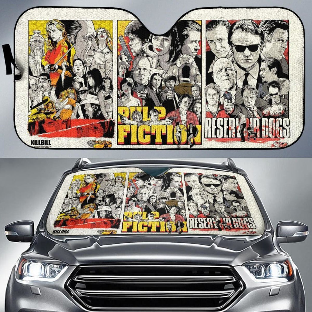 Quentin Tarantinos’S Movies Fan Auto Sun Shade Universal Fit 111204 - CarInspirations