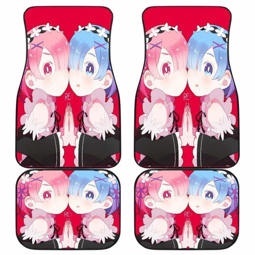 Ram And Rem Re Zero Cute Anime Girl Car Floor Mats Universal Fit 051012 - CarInspirations