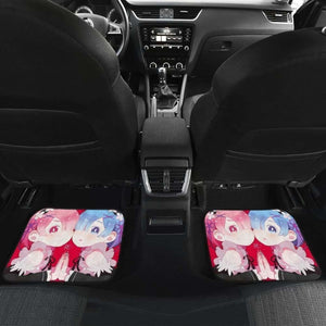 Ram And Rem Re Zero Cute Anime Girl Car Floor Mats Universal Fit 051012 - CarInspirations