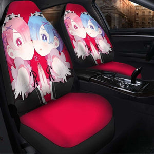Ram And Rem Re Zero Cute Anime Girl Seat Covers 101719 Universal Fit - CarInspirations