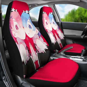 Ram And Rem Re Zero Cute Anime Girl Seat Covers 101719 Universal Fit - CarInspirations