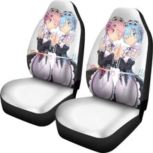 Load image into Gallery viewer, Ram And Rem Re Zero Starting Life In Another World Best Anime 2020 Seat Covers Amazing Best Gift Ideas 2020 Universal Fit 090505 - 