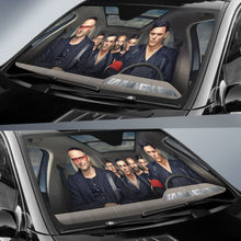 Load image into Gallery viewer, Rammstein Car Sun Shade Rock Band Sun Visor Fan Gift Universal Fit 174503 - CarInspirations