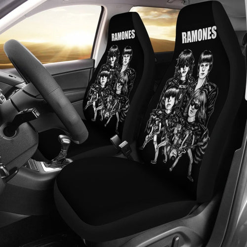 Ramones Rock Band Car Seat Covers Lt04 Universal Fit 225721 - CarInspirations
