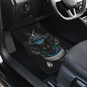 Ravenclaw 3D Logo In Black Theme Car Floor Mats Universal Fit 051012 - CarInspirations